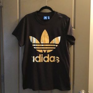 Adidas (S, Unisex) Gold Logo T-Shirt